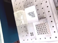 Nority Laser Engraves QR Codes on Plastic.